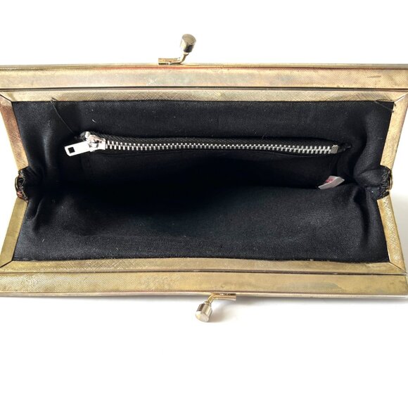 Vintage Needlepoint Purse with Metal Kiss-lock Opening, Countryside Scene, EC - Picture 9 of 9